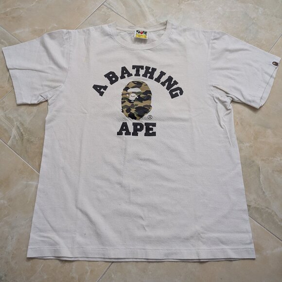 A Bathing Ape Other - A Bathing Ape White T-shirt - Large